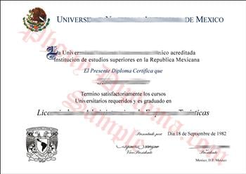 Buy Fake Diplomas and Transcripts from Mexico